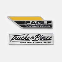 Emblème de voiture personnalisé en plastique ABS chromé, autocollant de lettres pour voiture, résistant aux UV, durable, vente en gros