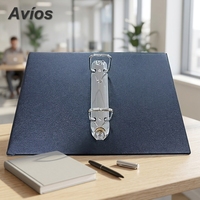 Carpeta Archivadora de PVC con Impresión UV Personalizada, Organizador de Documentos de Oficina, Carpeta con Anillas y Soporte para Calendario de Escritorio
