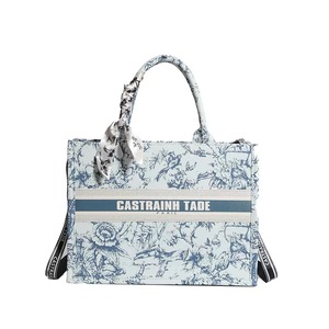 Bolso Tote con Estampado Floral para Mujer con Asa de Bufanda - Product Image 6