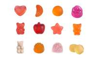 Gomitas Deportivas de Proteína de Suero de Leche Natural de 17 g, con Sabor a Fresa, Bajas en Calorías, Sin Edulcorantes Artificiales, para Adultos