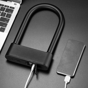 Vente directe d'usine JINJIAN, cadenas <span class=keywords><strong>de</strong></span> vélo/moto <span class=keywords><strong>de</strong></span> haute qualité en acier au carbone, étanche, antivol, anti-cisaillement, cadenas intelligent pour vélo - Product Image 4