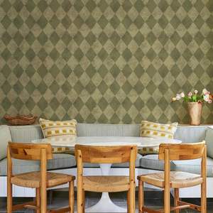 Papel Tapiz Vintage Británico Personalizado, Autoadhesivo, Desprendible y Pegable, Murales de Pared con Diseño de Cuadros Verdes, Decoración del Hogar, Papel de Contacto, Hecho en China - Product Image 2