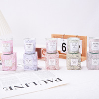 Bougie d'aromathérapie moderne désodorisante pour intérieur, en cire végétale parfumée, avec mèche 100% coton, personnalisable en usine, dans un verre, parfumée