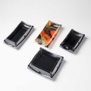 The brightly colored sushi box PLA compression plastic box