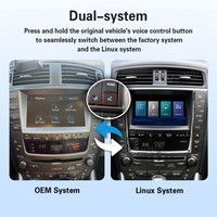 Boîtier d'interface Linux Lexus IS 2005-2012, décodeur CarPlay sans fil, Android Auto, navigation GPS, télécommande intégrée, 2DIN