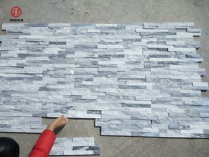 Revêtements muraux extérieurs en pierre naturelle empilée, couleur <span class=keywords><strong>gris</strong></span>, pour façade de bâtiment - Product Image 5