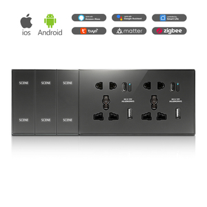 Set di Prese e Spine Wi-Fi Intelligenti con Controllo App Tuya e Comandi Vocali Compatibili con Alexa e Google Home per Hotel, Appartamenti e Uffici - Product Image 1