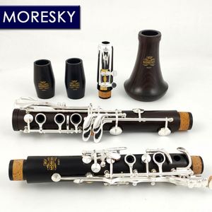 Clarinete MORESKY en Sib, Clarinete de Madera de Ébano, 17 Llaves, Grenadilla, Sib Klarnet M601 (OEM) - Product Image 1