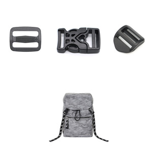 Boucle de sac à dos en plastique évidée de 20 mm, légère, à simple tirage, pour la randonnée et les sacs d'extérieur - Product Image 4