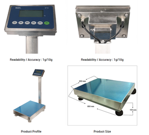 <strong>Electronic</strong> Warehouse Platform <strong>Scales</strong> <strong>Industrial</strong> Waterproof Floor <strong>Scale</strong> 300kg 10g - Product Image 2