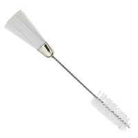 Lot de 2 brosses à main en nylon pour machine à coudre et clavier d'ordinateur, poils à une extrémité pour le nettoyage de la maison et du bureau