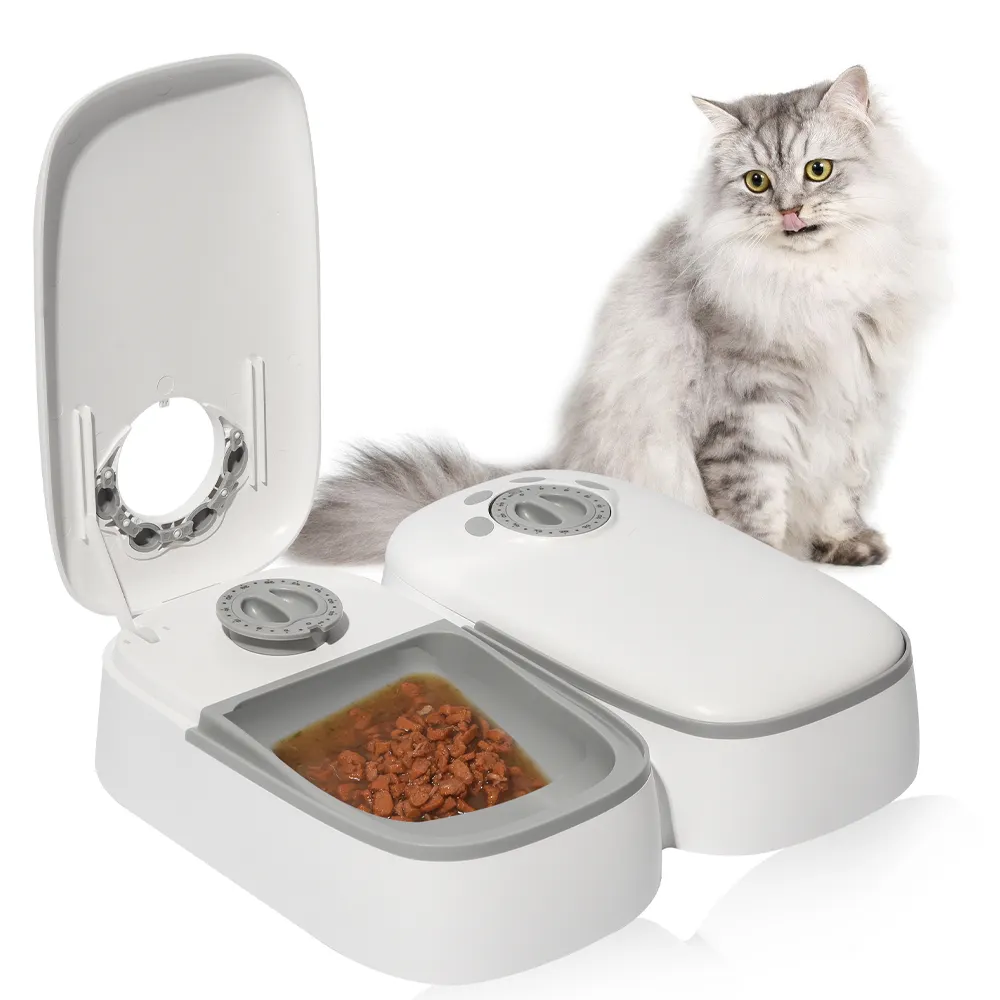 Youpin petcessgo 2022 — bol automatique intelligent pour chats et chiens, 2 bols d'alimentation avec minuterie