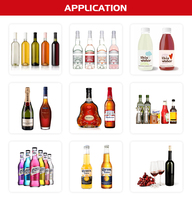 Machine de remplissage automatique rotative à pression négative facile à utiliser, 12, 18, 24, 36 têtes, pour vin, vodka, whisky, rhum, boissons, jus