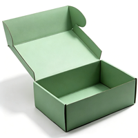 Boîte d'expédition personnalisée pour vêtements, sous-vêtements, chaussettes, avec logo, en carton couché, haut de gamme, gaufrage éponge, UV, portable