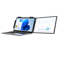 Moniteur portable double écran 2,5K HD 300 nit IPS LCD pour ordinateur portable, 14 pouces, Type-C Plug & Play, OEM ODM