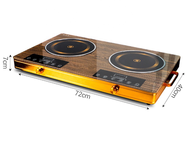 Factory Price Wholesale Multi-function Best Quality Top Touch Screen Double Burners Infrared Cooker for Home