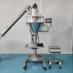 High Quality Production Line Equipment Bleaching Powder Filling Machine for Bottle Plastic Bag Machine China PLC Touch Screen