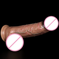 Juguete Sexual para Mujeres, Dildo Realista de Silicona Ultra Suave con Ventosa, Masturbador Unisex, Pene Falso en Tamaños Pequeño y Grande HMGJ080