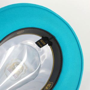 หมวกทรงเฟโดราปีกกว้าง R129 คลาสสิค ทำจากผ้าขนสัตว์ 100% สำหรับผู้ชาย สวมใส่ได้ทุกโอกาส ทั้งงานปาร์ตี้และลำลอง เหมาะกับทุกฤดู สไตล์แจ๊ส - Product Image 5