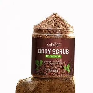 OEM Hautpflege-Lieferant Großhandel individuelle Packung Obst Massenware Aufhellung Kaffee Zucker bio-Gehäuse