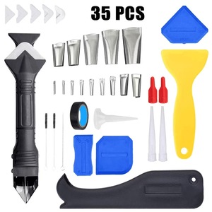 Kit de raspador de paleta de silicona de grado DIY personalizable OEM, herramienta de calafateo, eliminación de lechada, raspador de sellador, herramientas de mano, herramientas de acabado - Product Image 4
