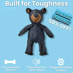 Juguete de Peluche de Felpa Resistente con Logotipo Personalizado, Oso de Peluche Extremo de Nailon, Juguete Chillón para Perros Mordedores Agresivos - Product Image 3
