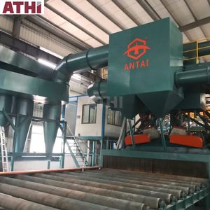 ใหม่ไฟฟ้า H Beam การเก็บรักษาสายเครื่องยิงระเบิดด้วยการทาสีสายโครงสร้างเหล็ก Abrator มอเตอร์ & PLC Burnishing - Product Image 4