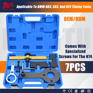 Kit de 7 Herramientas de Bloqueo de Sincronización del Motor para <span class=keywords><strong>BMW</strong></span> <span class=keywords><strong>750I</strong></span> 760I V8 N63 S63, Herramienta de Bloqueo del Tensor del Árbol de Levas para Uso en Vehículos - Product Image 1