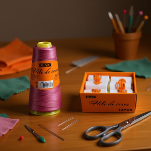 Filo da Cucito Ilan 2750 M Colore Fucsia per Artigianato e Cucito - Product Image 2