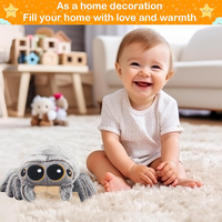 Jouets en peluche Lucas l'araignée de 20cm pour petit bébé noir blanc Gery jouets en peluche araignée de dessin animé poupée en peluche pour enfants cadeau