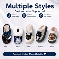 Pantofole Morbide Personalizzate per Donna e Uomo, Regali per Coppie, Omaggi per Eventi, Scarpe Invernali da Interno ed Esterno, MOQ 1