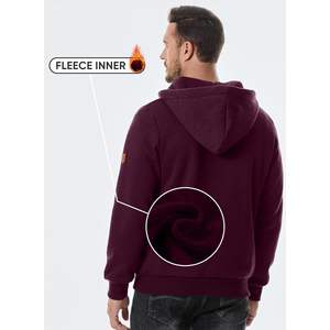 2025 <b>Men's</b> Fashion Acid Washed Pullover <b>Hoodie</b> Casual Cotton Sweatshirt with Drawstring Quarter Zip and Pocket Size XXS - Product Image 3