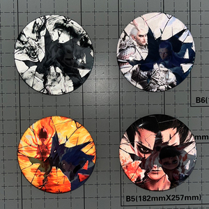 Insignia Metálica Personalizada de Doble Flash para Comic-Con, con <span class=keywords><strong>Mapa</strong></span> Relieve y Perífero de Estrella Bidimensional, Recubierta de Película Reflectante - Product Image 3
