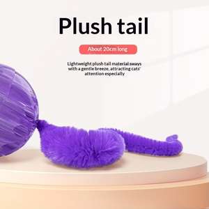 Balle rebondissante pour animaux de compagnie, jouet à mâcher durable, balle interactive rebondissante en caoutchouc, balle à lancer avec trous, jouet à mâcher pour chat - Product Image 2
