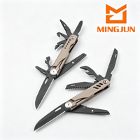 Couteau de poche multifonctionnel, lame pliable portable, outil multifonctionnel d'extérieur, EDC, clip de ceinture pour le camping, fabriqué en Chine, fabricant en gros