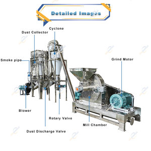Molino Industrial para Especias, Granos, Chile, Harina, Pulverizador de Polvo, Máquina Trituradora de Alimentos de 10-120 Malla - Product Image 2