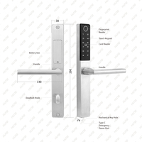 Cerradura Inteligente HUNE con Acceso por Huella Dactilar, NFC, Aplicación, Código y Llave (5 en 1), Requiere Almacenamiento de Datos Local para Áreas con Señal Débil