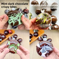 Bola Lilin Cokelat Hitam Matcha Buatan Tangan, Renyah & Lembut, Penghilang Stres Super Lembut dengan Kontrol Suara