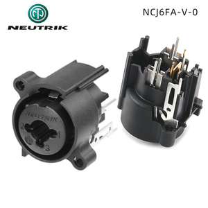 <span class=keywords><strong>Prise</strong></span> Combo XLR/TRS Femelle <span class=keywords><strong>NEUTRIK</strong></span> NCJ6FA-V-0, Montage sur Circuit Imprimé, Contacts Plaqués Or pour Équipement Audio Haut de Gamme - Product Image 1
