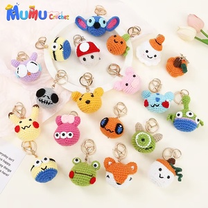 Llaveros Amigurumi de Ganchillo Hechos a Mano al por Mayor, Adornos Lindos de Dibujos Animados para Bolsos, Regalos de Energía Positiva y Apoyo Emocional - Product Image 1