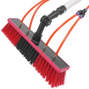 Kit <span class=keywords><strong>de</strong></span> nettoyage <span class=keywords><strong>de</strong></span> panneaux solaires et <span class=keywords><strong>de</strong></span> vitres avec perche télescopique, pulvérisateur/raclette, brosse en nylon écologique en aluminium, système d'alimentation en eau extérieur - Product Image 2