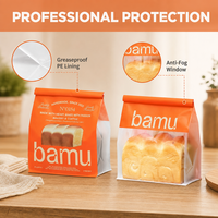 Sacs à pain de marque privée avec logo personnalisé, pochettes verticales pour boulangerie, emballage alimentaire en papier de qualité alimentaire, OEM ODM, vente en gros