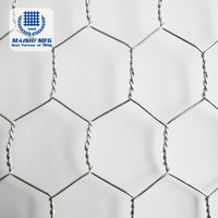 Fil de poulet de 50ft x 1.3ft-Clôture hexagonale galvanisée de filet de grillage, barrière d'animal de barrière de jardin