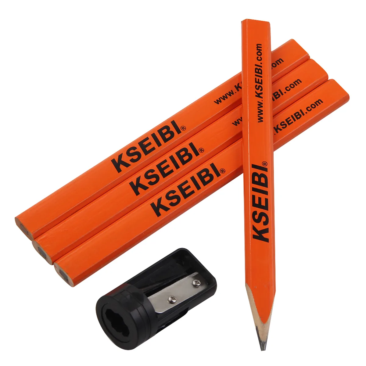 KSEIBI High Quality Wood Carpenters Pencil Set 5-pc Opti Wood 180 mm For Carpenter Drawing