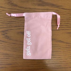 High Quality Pink Color Cotton Canvas Jewelry <b>Pouch</b> Recyclable Cotton <b>Drawstring</b> Bag <b>Pouch</b> With Pink Ribbon - Product Image 1