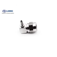 Conector de Crimpado en Ángulo Recto Macho F de 75 Ohmios de Alta Calidad para Cable RG179