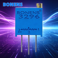 Potentiomètre multi-tours BONENS 3296W avec options de résistance 1k 5k 10k 50K 100K pour 3296W