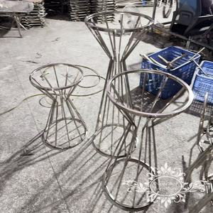 Tubos <span class=keywords><strong>de</strong></span> Acero Inoxidable con Diseño Triangular para Muebles, Columnas, Mesas para Pasteles, Soportes, Plintos, Pedestales, Decoraciones <span class=keywords><strong>de</strong></span> Boda - Product Image 4
