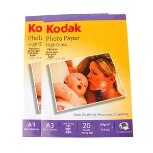 <span class=keywords><strong>กระดาษ</strong></span>ภาพถ่ายสีอิงค์เจ็ท A3 เคลือบเงาสูง สำหรับพิมพ์ภาพถ่ายสดใส <span class=keywords><strong>กระดาษ</strong></span>ภาพถ่าย <span class=keywords><strong>Kodak</strong></span> - Product Image 3