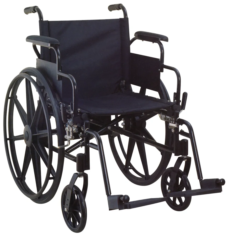 Tıbbi katlanır hafif çelik tekerlekli sandalye engelli Mag tekerlek ile manuel çelİk tekerlekler satılık